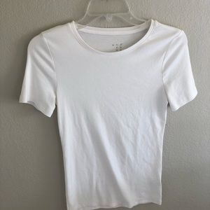 Plain white t-shirt